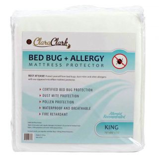 Bed Bug Allergy Dust Mites Mattress Cover Protector Zippered Washable 
