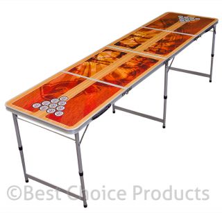 Beer Pong Table 8 Portable Folding Outdoor Indoor College Party New 