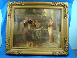 Antique Greco Roman Oil Painting Benjamin Constant