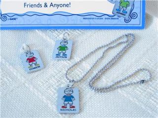 Kids Dog Tags Personalized ID Charms Boys Names