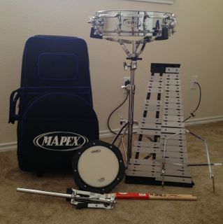 Student Percussion kit and Bell Kit w/rolling Carrying Case.