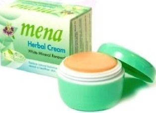 MENA Extra White Herbal Whitening Mineral Renewal Facial Cream 3g./USA 