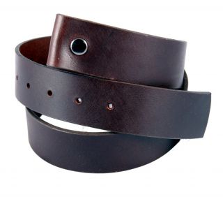 Tobacco Road American Leather Matte Brown Leather Belt