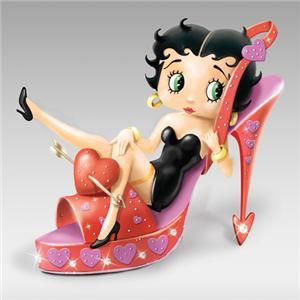 Betty Boop Spiked by Love Shoe Figurine Bradford Exchange New