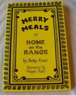   Meals More Mirth at Camp of The Woods Betty Frair Signed Copy
