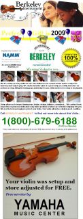Berkeley 1 32 Student Violin Fiddle Free Yamaha Setup