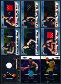 1999 2009 Topps Chrome Pristine Basketball 176 Count Game Jersey Group 
