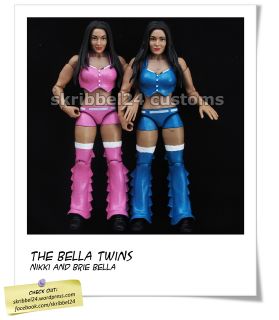 WWE custom Bella Twins (Nikki & Brie) Mattel elite legends bellas