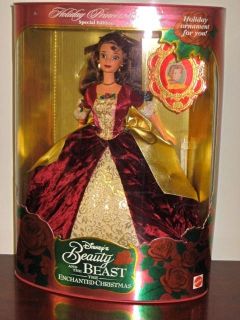 Disneys Holiday Princess Belle Beauty and The Beast Barbie Doll 1997 