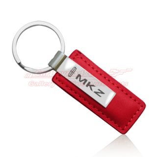 Lincoln MKZ Red Leather Key Chain Key Ring Free Gift