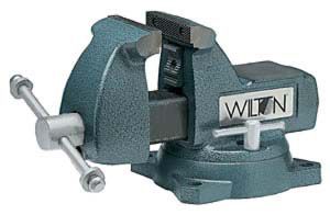 Wilton 5 Bench Vise with Pipe Jaws Swivel Base
