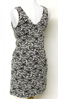Valerie Bertinelli Size 10 M Black White Lace Bodycon Bandage Dress 