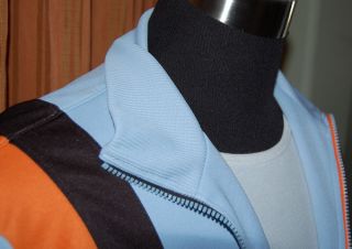 Ben Sherman Blue Black Orange Modern Track Jacket Ladies Womens Medium 