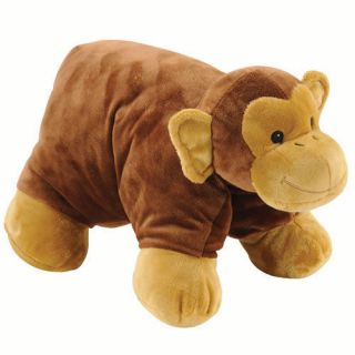 Bestever Hugga Pet Brown Monkey Plush Pillow Pet New