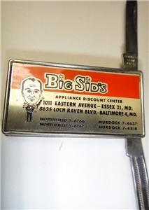 Vintage Big Sids Pocket Knife Nail Filer Japan MD Clip Two Knives 