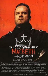 Broadway Poster ~MACBETH~ Shakespeare ~ Diane Venora & Kelsey Grammer 