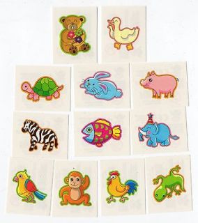 Newly listed 48 X CHILDRENS ANIMAL TEMPORARY TATTOOS, CHILDRENS PARTY 