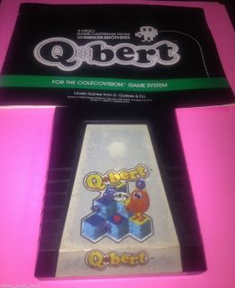 Bert Colecovision 1983 Game Is in Working Condition Manual Included 