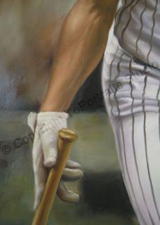 Original Baseball Artwork Lance Berkman Houston Astros