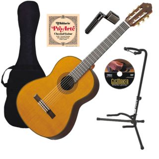 Yamaha CG192C Nylon String Classical Cedar Top Guitar Essentials 