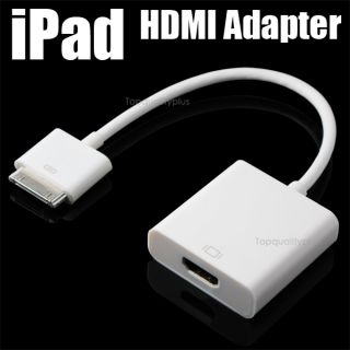   HDMI Adapter to HDTV for Apple New iPad 2 3 iPhone 4 4S 4G iPod Touch