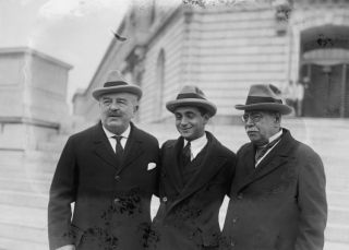   1924 photo Victor Herbert, Irving Berling, Jno. Phillip Sousa, 4/17/24