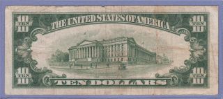 1950 $10 Ten Dollar Bill J 10 Kansas City Clark Snyder F 2010J Green 