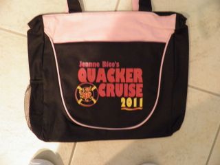 New Jeanne Bice Quacker Factory 2011 Quacker Cruise Canvas Tote Bag 