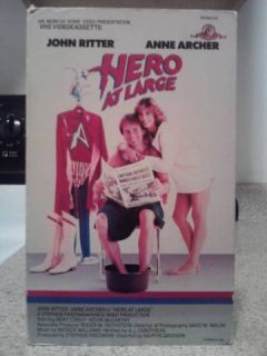   LARGE VHS John Ritter Cult Superhero Comedy Captain Avenger Bert Convy