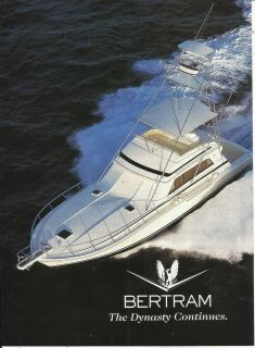1995 Bertram Yachts 2 Page Color Ad The Bertram 31