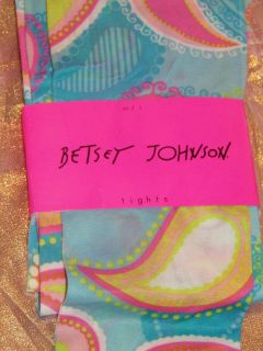 Betsey Johnson Tights s M M L Assorted Prints Colors