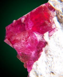 Gemmy Red Beryl Terminated Crystals on Matrix Utah
