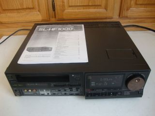 Sony SL HF1000 Betamax Beta Recorder Player Works But Needs Repair 