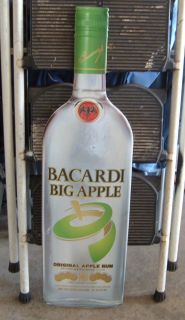 bacardi big apple bar sign tavern saloon wine cooler vintage booze 
