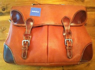 Mulholland Brothers Deerskin Anglers Bag Briefcase NEW WITH TAGS $ 