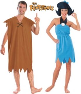 Flintstones   Barney & Betty Rubble Costume   Set of 2   Adult   Size 