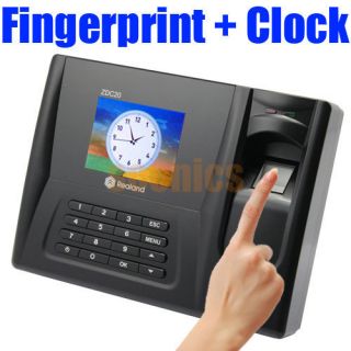 Biometric Attendance Fingerprint Time Clock ID Card Reader 