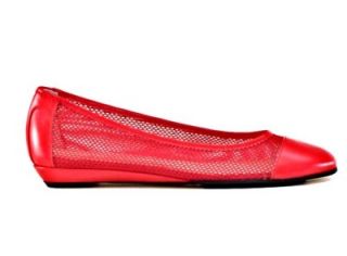 Taryn Rose Betty Womens Shoes Mesh Flats Red 36
