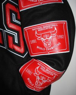 Size 4XL NBA Chicago Bulls Commemorative Wool Reversible Jacket New 