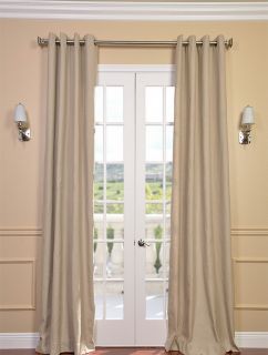 Natural Textured Linen Blend Grommet Curtains Drapes