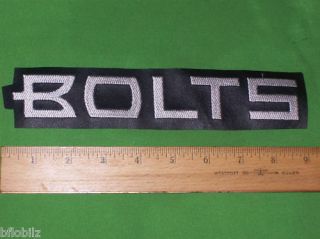 Birmingham Bolts XFL Defunct 9 RARE Leather Logo Patch