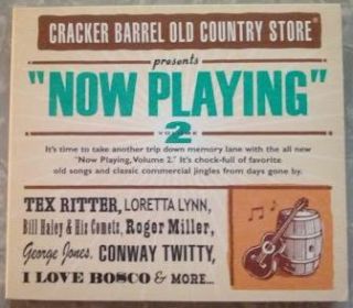   CD Cracker Barrel Now Playing V 2 Tex Ritter Loretta Lynn