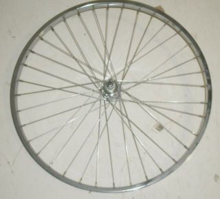   Vintage Steel Chrome Rear Cruiser Bicycle Rim Wheel Parts JP2