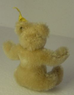 Lovely Vintage Miniature Steiff Mohair Original Teddy Bear with Button 