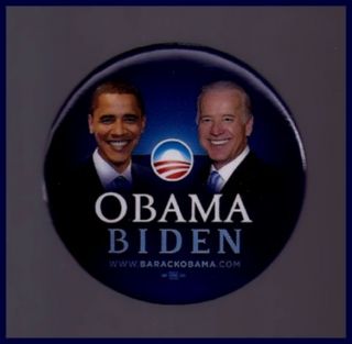 2008 Barack Obama Joe Biden Pin Button Political Democrat President 