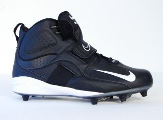Nike Zoom Air Boss D Black Football Cleat Shoes New