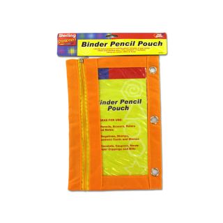 New Binder Pencil Pouches School Wholesale Case Lot 36