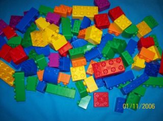 Beginners Preschool Lego Set 91 Large Blocks Hard to Find Larger Than 