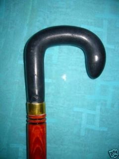 Hand Made Black Handle African Wood Walking Stick Cane