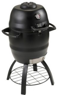 New Big Steel Keg Convection Charcoal Grill Double Walled Kamado Style 